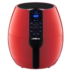 GoWISE USA 3.7 Qt. Red Air Fryer with 8-Cook Presets