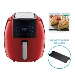 GoWISE USA 8-in-1 7.0 Qt. Red Electric Air Fryer with Recipe Book -Air Fryers shop red gowise usa air fryers gw22945 o c3 1000