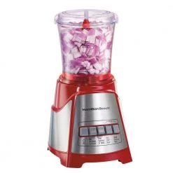 Hamilton Beach 40 oz. 3-Speed Red Countertop Blender and Chopper -Air Fryers shop red hamilton beach countertop blenders 58144 31 1000
