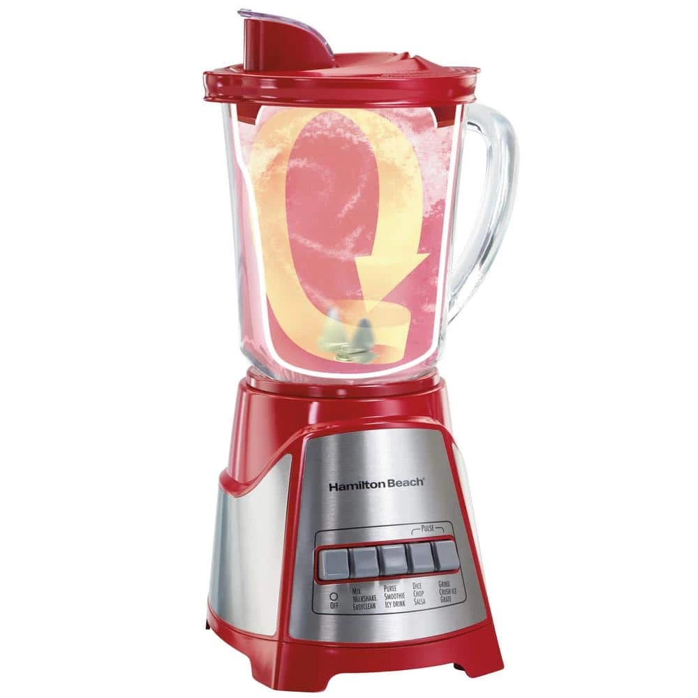Hamilton Beach Ensemble 40 oz. 12-Speed Red Blender 5 Hamilton Beach Ensemble 40 oz. 12-Speed Red Blender - Image 3