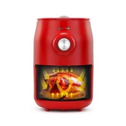 HOLSTEIN HOUSEWARES 2.1 qt. Red Digital Air Fryer with Cool-Touch Handles