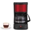 HOLSTEIN HOUSEWARES Everyday 5 Cup Metallic Red Drip Coffee Maker with Glass Carafe 1 HOLSTEIN HOUSEWARES Everyday 5 Cup Metallic Red Drip Coffee Maker with Glass Carafe -Air Fryers shop red holstein housewares drip coffee makers h 0911501r m 64 1000