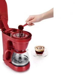 HOLSTEIN HOUSEWARES Everyday 5-Cup Red Coffee Maker -Air Fryers shop red holstein housewares drip coffee makers hh 0914701r 4f 1000