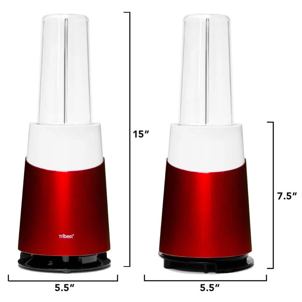 Tribest Mason Jar Ready Personal 24 oz. 1-Speed Red Blender 2-Basic Pack 5 Tribest Mason Jar Ready Personal 24 oz. 1-Speed Red Blender 2-Basic Pack - Image 3