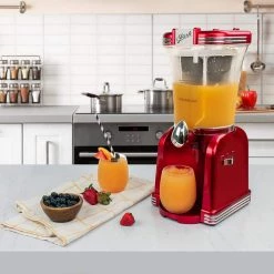 Nostalgia 32 oz. Single Speed Retro Red Slush Drink Blender -Air Fryers shop retro red nostalgia countertop blenders sm32rr 44 1000