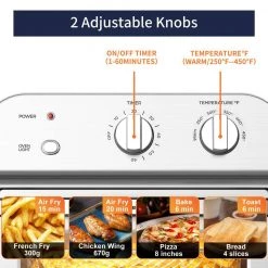 Unbranded 11 qt. Stainless Steel Air Fryer with Accessories -Air Fryers shop silver air fryers geek to10 wp 4f 1000