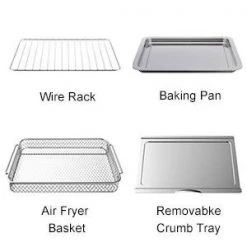 Unbranded 11 qt. Stainless Steel Air Fryer with Accessories -Air Fryers shop silver air fryers geek to10 wp 76 1000