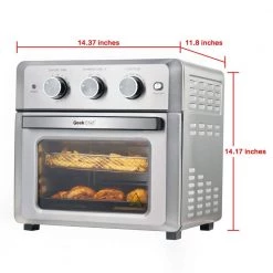 Unbranded Aled 19 qt. Stainless Steel Air Fryer with 4-Accessories -Air Fryers shop silver air fryers geek to18 wp 1f 1000