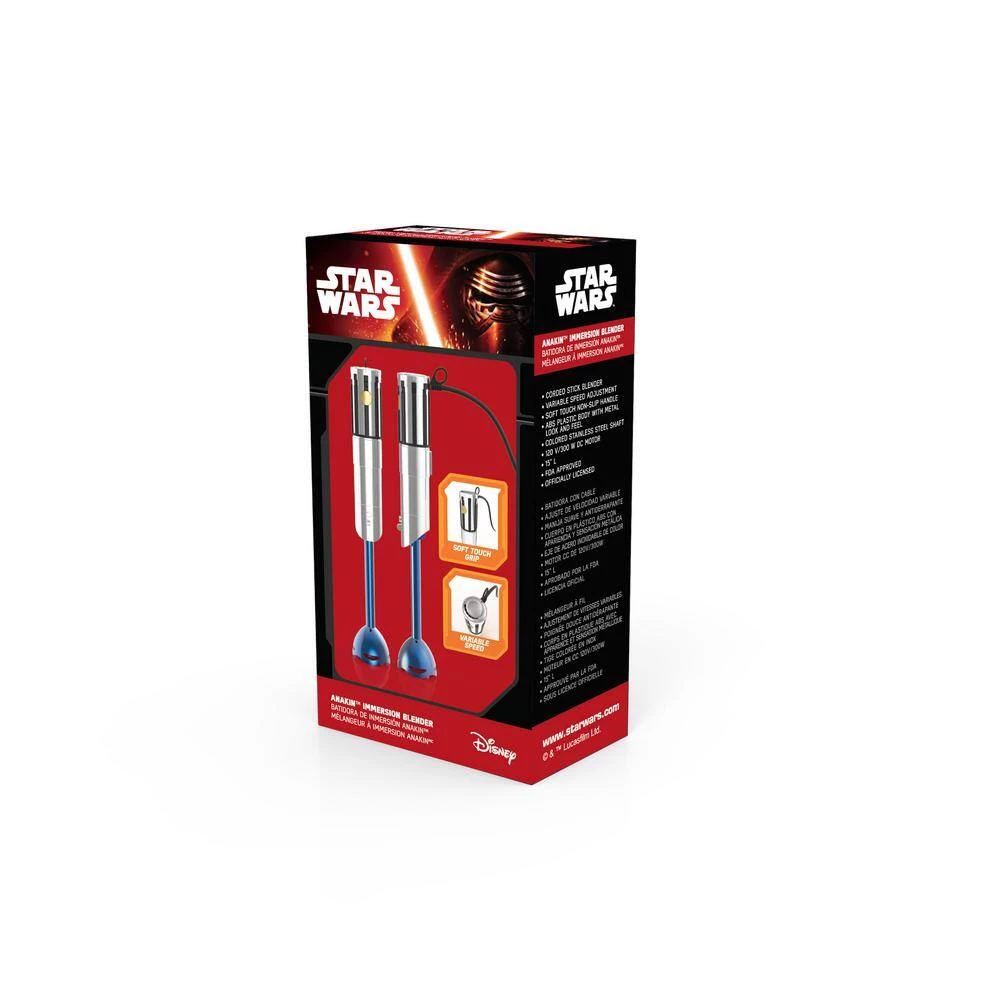 Pangea Brands Anakin Skywalker 6-Speed Blue and Silver Immersion Blender 9 Pangea Brands Anakin Skywalker 6-Speed Blue and Silver Immersion Blender - Image 7