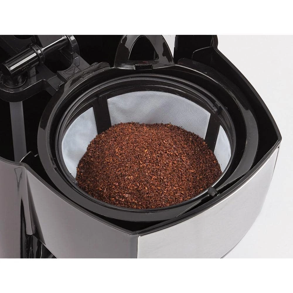 Betty Crocker 12-Cup Programmable Silver Drip Coffee Maker with Automatic Shutoff 5 Betty Crocker 12-Cup Programmable Silver Drip Coffee Maker with Automatic Shutoff - Image 3