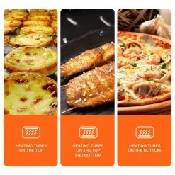 Boyel Living 24 qt. Silver Air Fryer with Multi-function Including Bake, Grill, Roast, Defrost and Fruit Dry -Air Fryers shop silver boyel living air fryers gbk ka23w 1f 1000