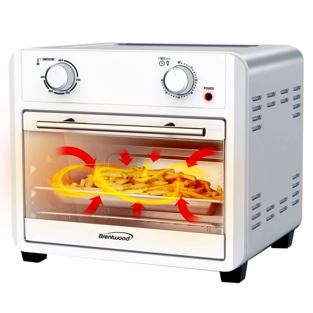 Brentwood 1700 Watt 24 qt. Convection Air Fryer Toaster Oven in Silver 8 Brentwood 1700 Watt 24 qt. Convection Air Fryer Toaster Oven in Silver - Image 6