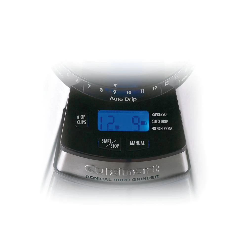 Cuisinart Programmable Conical Burr Mill, Coffee Grinder in Brushed Stainless 9 Cuisinart Programmable Conical Burr Mill, Coffee Grinder in Brushed Stainless - Image 7