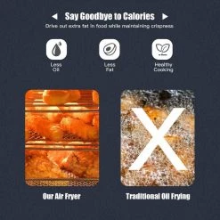 Costway 15.5 qt. Silver 16-in-1 Air Fryer Oven Toaster Oven Rotisserie Dehydrator with Accessories -Air Fryers shop silver costway air fryers ep24760sl 66 1000