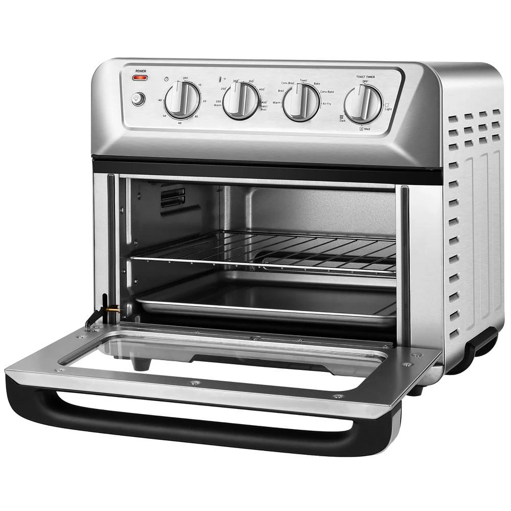 Costway 21.5 qt. Silver Air Fryer Toaster Oven 1800-Watt Countertop Convection Oven with Recipe 3 Costway 21.5 qt. Silver Air Fryer Toaster Oven 1800-Watt Countertop Convection Oven with Recipe