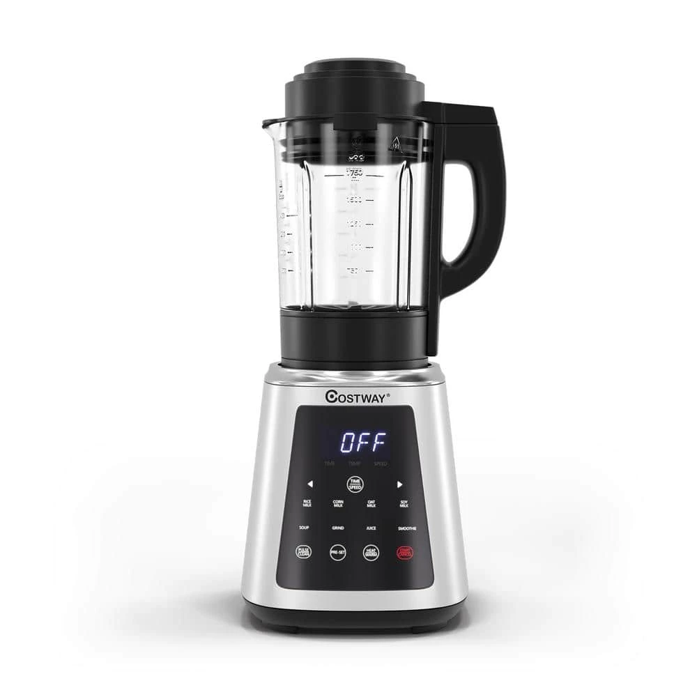 Costway 59 oz. Silver 10-Speed Professional Countertop Blender 3 Costway 59 oz. Silver 10-Speed Professional Countertop Blender