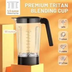 Costway 68 oz. 5-Speed Silver Countertop Smoothie Blender with 5-Presets and 68 oz. Tritan Jar -Air Fryers shop silver costway countertop blenders es10061us sl 4f 1000