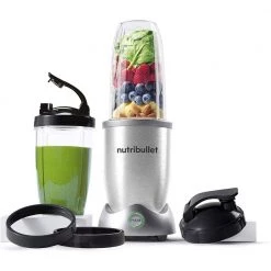 NUTRI BULLET NutriBullet Pro Plus 32 oz. Single Speed Silver Blender with 10-Piece -Air Fryers shop silver countertop blenders n12 1001 1f 1000