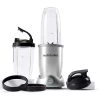 NUTRI BULLET NutriBullet Pro Plus 32 oz. Single Speed Silver Blender with 10-Piece 2 NUTRI BULLET NutriBullet Pro Plus 32 oz. Single Speed Silver Blender with 10-Piece -Air Fryers shop silver countertop blenders n12 1001 64 1000