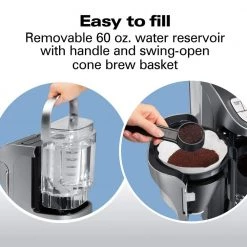 HAMILTON BEACH PROFESSIONAL 12-Cup Silver Programmable Drip Coffee Maker -Air Fryers shop silver hamilton beach professional drip coffee makers 49500 1f 1000