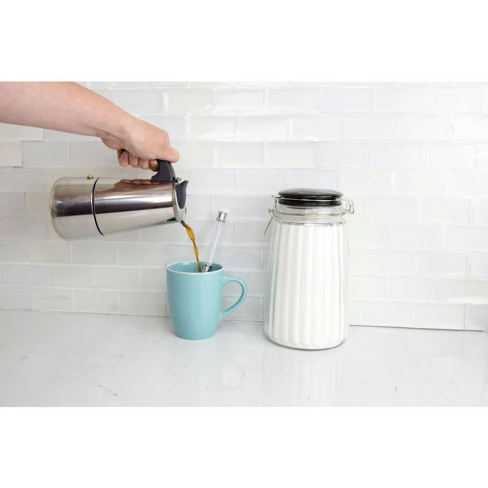 Home Basics 6-Cup Stainless Steel Stovetop Espresso Machine 7 Home Basics 6-Cup Stainless Steel Stovetop Espresso Machine - Image 5