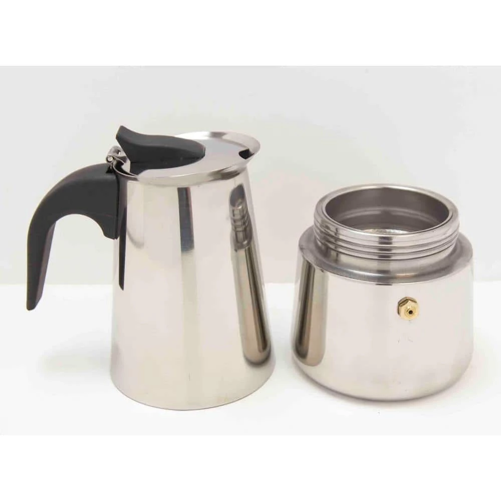 Home Basics 6-Cup Stainless Steel Stovetop Espresso Machine 5 Home Basics 6-Cup Stainless Steel Stovetop Espresso Machine - Image 3