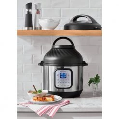 Instant Pot 8 Qt. Silver Duo Crisp Air Fryer with EPC Combo -Air Fryers shop silver instant pot air fryers 140 0021 01 76 1000