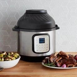 Instant Pot 8 Qt. Silver Duo Crisp Air Fryer with EPC Combo -Air Fryers shop silver instant pot air fryers 140 0021 01 fa 1000