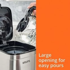 Krups 10-Cup Silver Simply Brew Drip Coffee Maker With Filter -Air Fryers shop silver krups drip coffee makers km203d50 44 1000