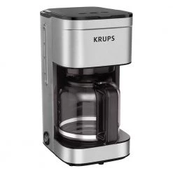 Krups 10-Cup Silver Simply Brew Drip Coffee Maker With Filter