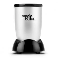 Magic Bullet 18 oz. Single Speed Silver Jar Blender with Recipe Book -Air Fryers shop silver magic bullet countertop blenders mbr 1101 1f 1000