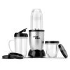 Magic Bullet 18 oz. Single Speed Silver Jar Blender with Recipe Book -Air Fryers shop silver magic bullet countertop blenders mbr 1101 64 1000