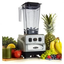Omega 3 HP 64 oz. Variable 10-Speed Silver Blender with Container -Air Fryers shop silver omega countertop blenders om6560s 31 1000
