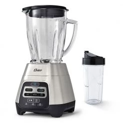 Oster Master Serie 48 oz. 3-Speed 800-Watt 6-Cup Blender with Glass Jar and Blend-N-Go Cup