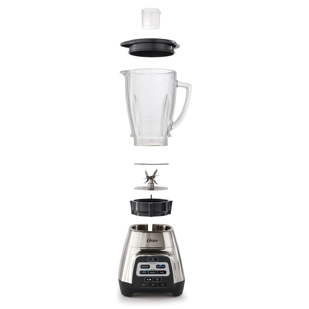 Oster Master Serie 48 oz. 3-Speed 800-Watt 6-Cup Blender with Glass Jar and Blend-N-Go Cup 4 Oster Master Serie 48 oz. 3-Speed 800-Watt 6-Cup Blender with Glass Jar and Blend-N-Go Cup - Image 2