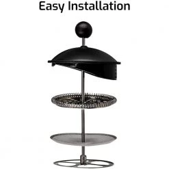 OVENTE 27 oz. Silver Stainless Steel Mesh Filter Replacement for French Press Coffee Maker (6-Pack) -Air Fryers shop silver ovente french presses acpf7027s 4f 1000