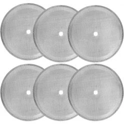 OVENTE 27 oz. Silver Stainless Steel Mesh Filter Replacement for French Press Coffee Maker (6-Pack)