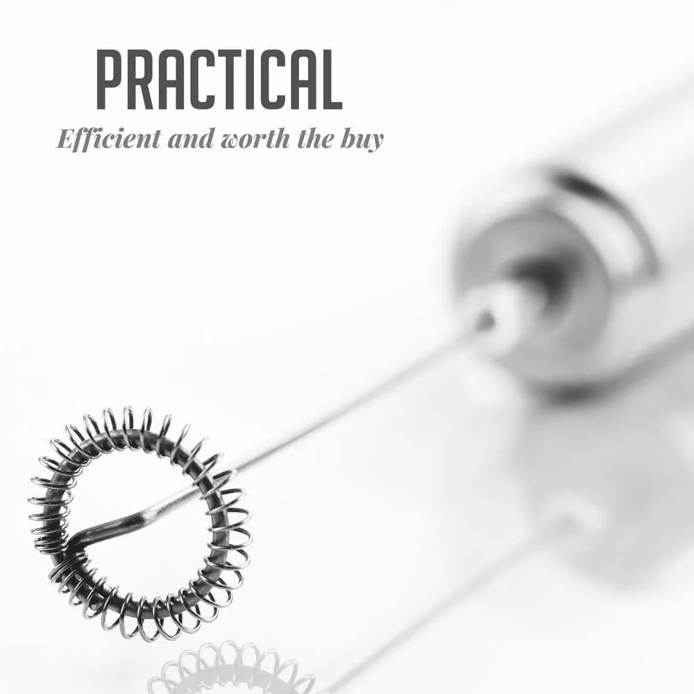 OVENTE Stainless Steel Milk Frother, Coffee Mixer Wand, Silver (FRS1020B) 4 OVENTE Stainless Steel Milk Frother, Coffee Mixer Wand, Silver (FRS1020B) - Image 2