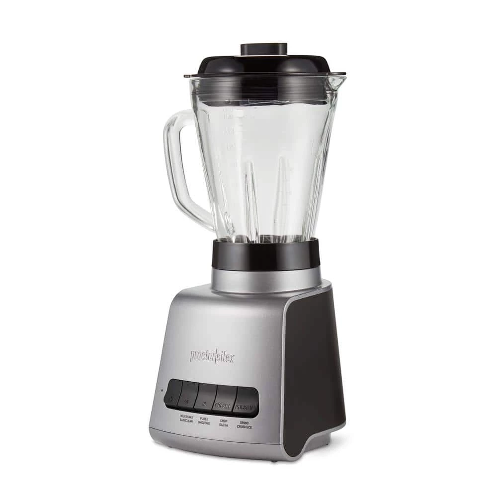 Proctor Silex 52 oz. 4-Speed Silver Countertop Blender 3 Proctor Silex 52 oz. 4-Speed Silver Countertop Blender