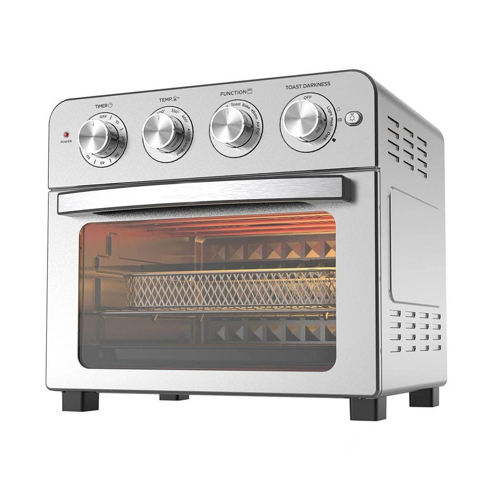 ROOMTEC 24.5 qt. Stainless Steel Silver Air Fryer with Toaster 3 ROOMTEC 24.5 qt. Stainless Steel Silver Air Fryer with Toaster