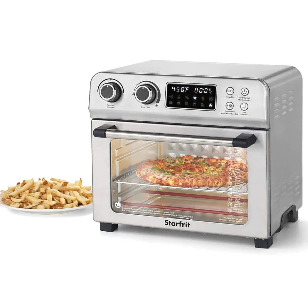 Starfrit 20.885 Qt. Silver 1,700-Watt Air Fryer Toaster Oven 6 Starfrit 20.885 Qt. Silver 1,700-Watt Air Fryer Toaster Oven - Image 4