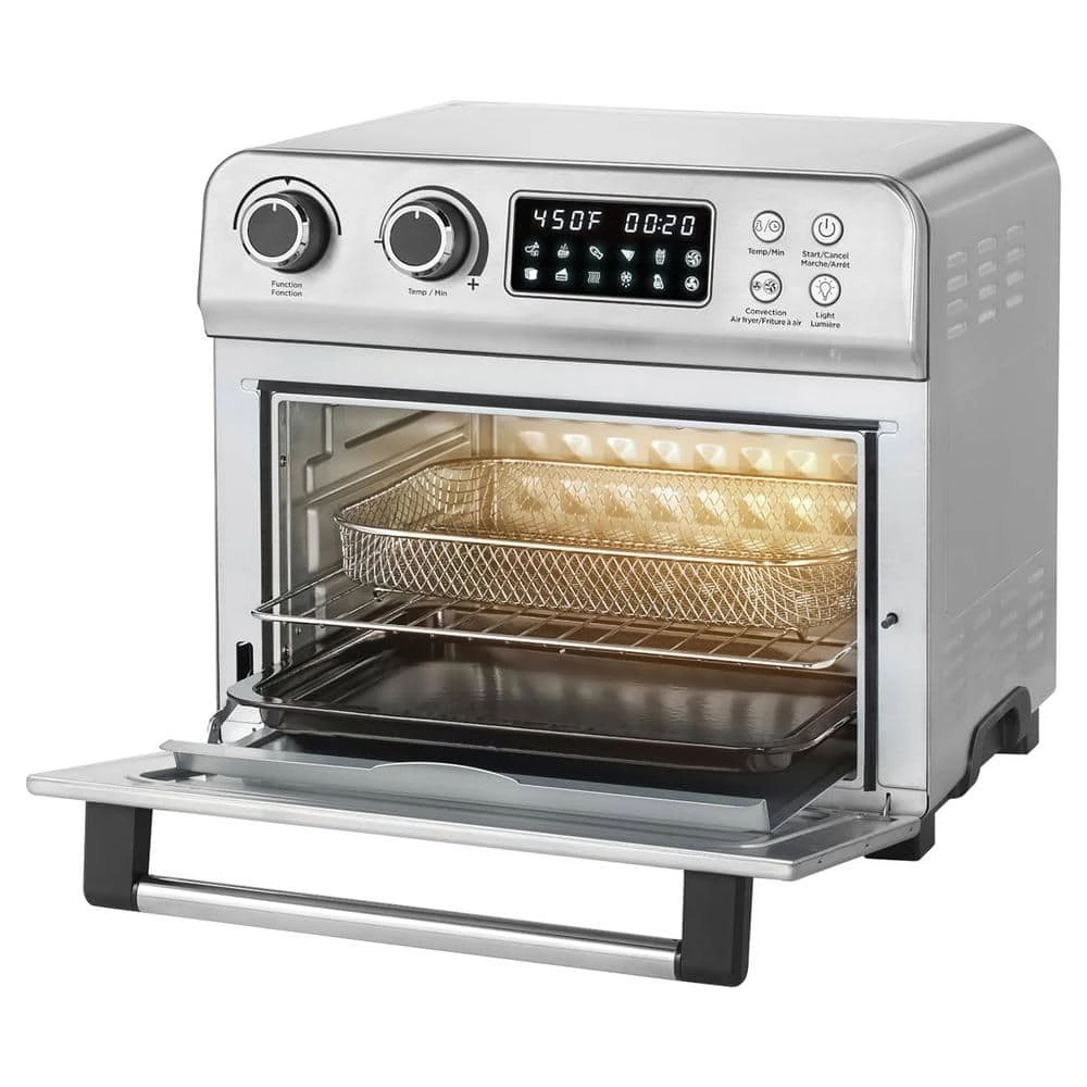 Starfrit 20.885 Qt. Silver 1,700-Watt Air Fryer Toaster Oven 4 Starfrit 20.885 Qt. Silver 1,700-Watt Air Fryer Toaster Oven - Image 2