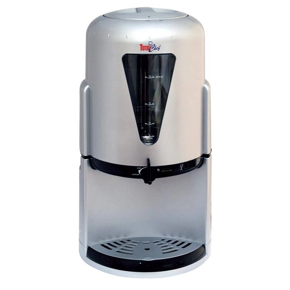 Total Chef 24-Cup Silver Coffee Urn with Recipe Guide 3 Total Chef 24-Cup Silver Coffee Urn with Recipe Guide