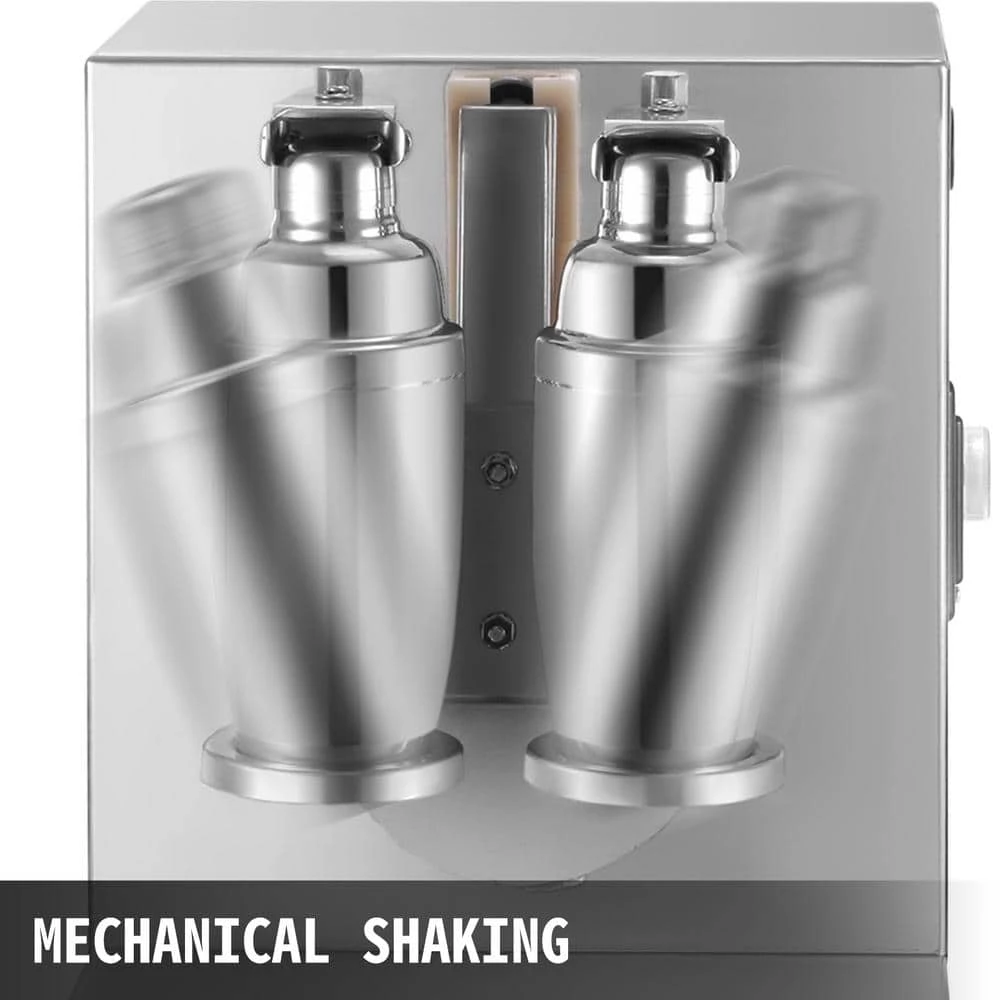 VEVOR Milk Tea Shaker Double Frame Milk Tea Shaking Machine 400 r/min Stainless Steel Auto Tea Milk Frothers 7 VEVOR Milk Tea Shaker Double Frame Milk Tea Shaking Machine 400 r/min Stainless Steel Auto Tea Milk Frothers - Image 5