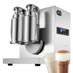 VEVOR Milk Tea Shaker Double Frame Milk Tea Shaking Machine 400 r/min Stainless Steel Auto Tea Milk Frothers