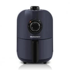 Unbranded Elite Gourmet 1-Qt. Slate Blue Compact Air Fryer with basket
