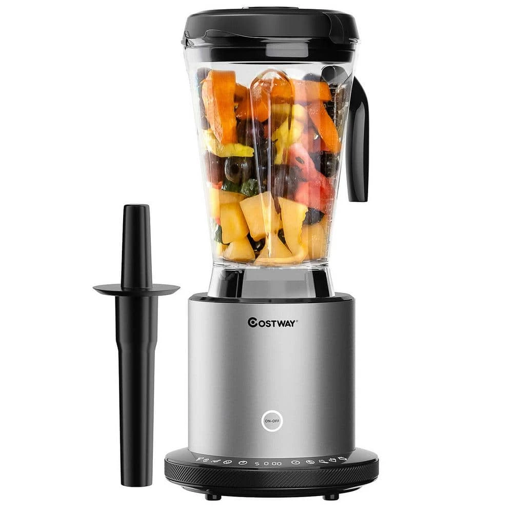 Costway 64 oz. Sliver 10-Speed Countertop Blender 3 Costway 64 oz. Sliver 10-Speed Countertop Blender