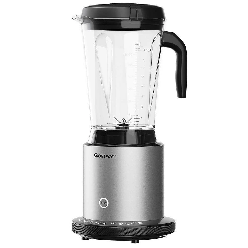 Costway 64 oz. Sliver 10-Speed Countertop Blender 5 Costway 64 oz. Sliver 10-Speed Countertop Blender - Image 3