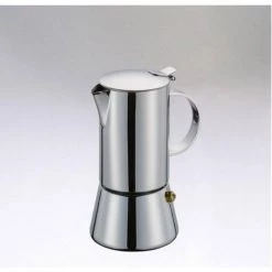 Cilio "Aida" 8.5 fl. oz./ 3-Cup Stainless Steel Espresso Maker -Air Fryers shop stainless cilio espresso machines c342048 4f 1000