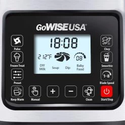 GoWISE USA High-Speed Premier Cooking 59 oz. 8-Speed Stainless Steel Glass Pitcher Blender 11 GoWISE USA High-Speed Premier Cooking 59 oz. 8-Speed Stainless Steel Glass Pitcher Blender -Air Fryers shop stainless look gowise usa countertop blenders gw22501 1f 1000